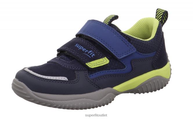 NZ Superfit Toddlers STORM - Sneakers low with Velcro Fastener Blue/Light Green RB2B6858 Low Sneakers